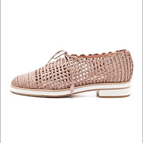 STUART WEITZMAN RAFFIA MORROCAN OXFORDS - Picture 3 of 8